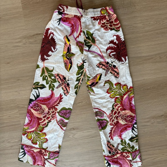 Anthropologie Raphael Balme Flannel Sleep Pants Pjs Pajama Lounge Sz XXS - Picture 2 of 3